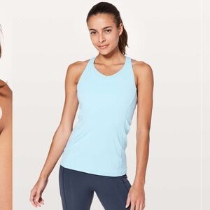 Stash and run tank in light blue size 8